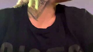 Tanned beauty shows off her big natural tits outdoors
