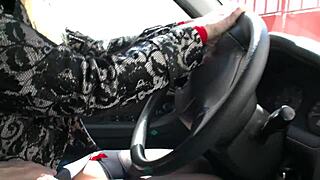 Blonde Cougar Gets Fucked In Car!