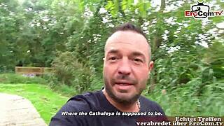 Damn! Deutsche Teen Cathaleya Star Picked Up for Raw Creampie!