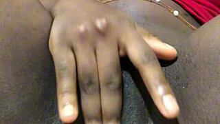ebony beauty indulges in steamy homemade solo play