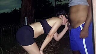 night run turns into SEX IN THE PARK with brazilian brunette