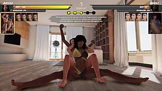 hey, wanna watch aurora dominate amahle in naked 3d fighter action?