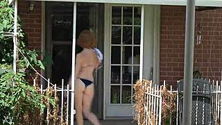 Redhead Wife in Lingerie Gets Anal Assfucking