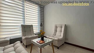 My Latina Student Sucks Big Cock to Pass Class. Sloppy Classroom Action Ends in Cumshot.