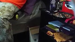 My stepmom acting like she aint looking at the dick