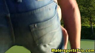 Fingered Slut Urinates Outdoors in Wild Hardcore Fetish Scene with Intense Pleasure