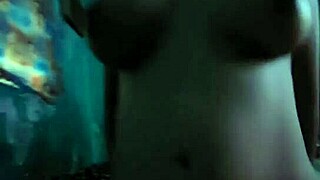 big natural tits riding cowgirl while watching tv quietly