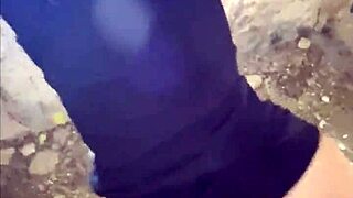 public flashing turns into pov teen sex at tourist hotspot with wild doggystyle action