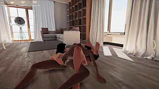 hey, wanna watch aurora dominate amahle in naked 3d fighter action?