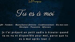 Tu es à moi - French femdom audio with jerk off instructions