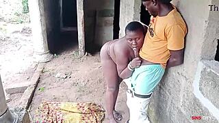 New Electrician FUCKED His Madam Hard Outside Factory House!