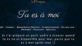 Tu es à moi - French femdom audio with jerk off instructions
