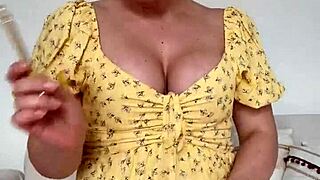 look at her dancing in that little dress and glasses, then she takes off her panties, so naughty.