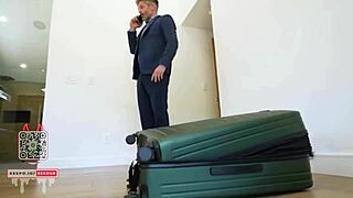 Vanessa Marie in white lingerie sucks Mike Mancini’s cock