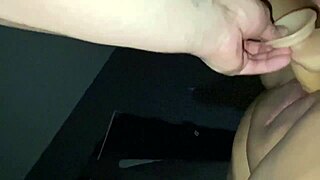 Girl ended up on a dildo, spraying hot sperm squirt