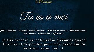 Tu es à moi - French femdom audio with jerk off instructions
