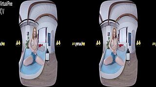 Czech virtual reality porn with a naughty teen who wets her pants