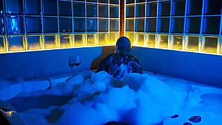 I crave you to screw me in this foamy bath