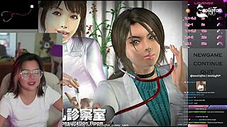 Heated hentai reaction with Filipina teen in solo medical fantasy