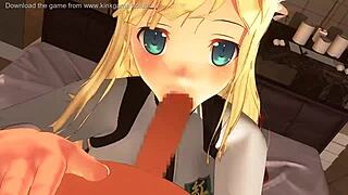 巨乳ティーン18+ヘンタイメイド、君のフェラは最高