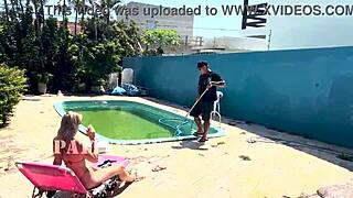 Hell yeah! Waited for hubby to leave just to bang the pool cleaner raw!