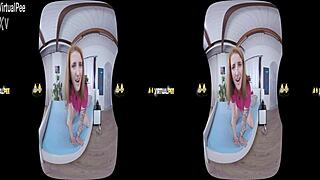 Czech virtual reality porn with a naughty teen who wets her pants