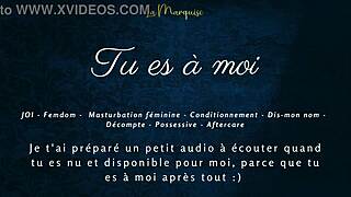 Tu es à moi - French femdom audio with jerk off instructions