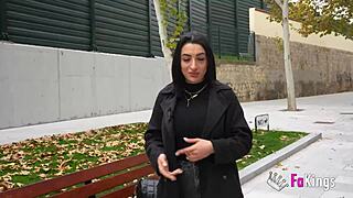 sexual tour in madrid, nelia estrada's huge tits explore the capital 😏