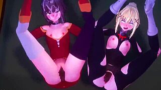 Double team action got me like, uhh, anal and blowjob at same time, ya know?