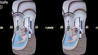 Czech virtual reality porn with a naughty teen who wets her pants