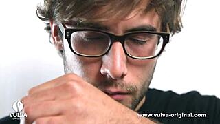 vulva original - wet panties horny blonde girl