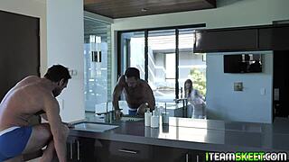 Horny Babe Kiara Edwars Worships Her Secret Crush's Girthy Dick