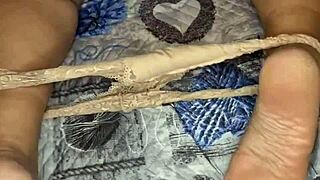 sexy chubby milf in panties reveals her bare pussy and huge breasts. pure homemade heat.