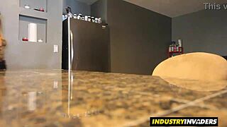 Blondie esmi lee deepthroats big black cock outside for neighbors