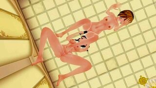 cm3d2-hentai iris teases tamaki before steamy bath time