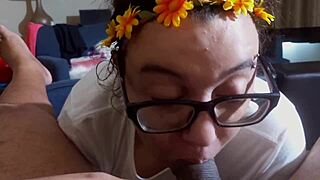 Ms Moon is having a black cock swallowing party, and she swallows