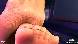 ever thought how stunning a mistress’s feet and ass look in flesh-colored pantyhose?