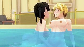 cm3d2-hentai iris teases tamaki before steamy bath time
