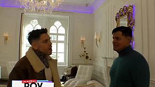 Double teaming Ukrainian supermodel Josephine in our new condo