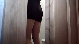 Young girl, bored, explored bathroom, got intimate