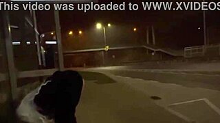 Trans Olivia flashes dick and ass in public street exhibition