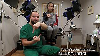 Kalani Luana skillfully sucks dick twice before doctor bangs her in POV