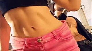 damn, watching hot pornstar sasha rose dance a sexy striptease!