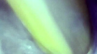 Asian milf banana creampie, a juicy and sweet combination