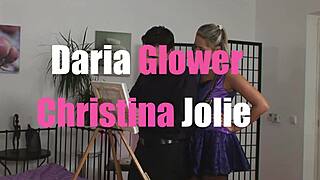 Daria Glower fucked by her boyfriend with stunning Christina Jolie in pussy