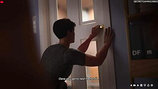 Hej, njegova vruća maćeha ga uhvatila kako gleda njen tuš u 3D porno igri gospođa Denver 02!