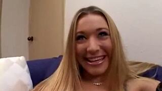 Kayla Marie Gagging on Cock and Licking Balls in Wild Oral Session. She Takes It All!