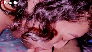 Seksi pastorka Frida mi sisne kurac pa se popne i uzme ga u dupe