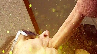 Sensual sexy deep throat on 8 uncut cock