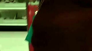 Filth Trap: Granny's Big Ass Caught in Shop Shenanigans